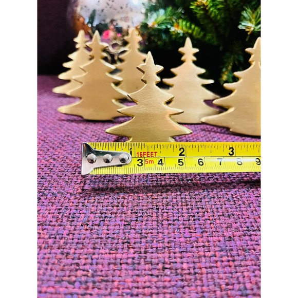 Christmas Tree Brass metal Napkin holder /Ring - Picture 3 of 7